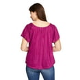 thumbnail image 3 of Iyla Women's Smocked Peasant Top, 3 of 6