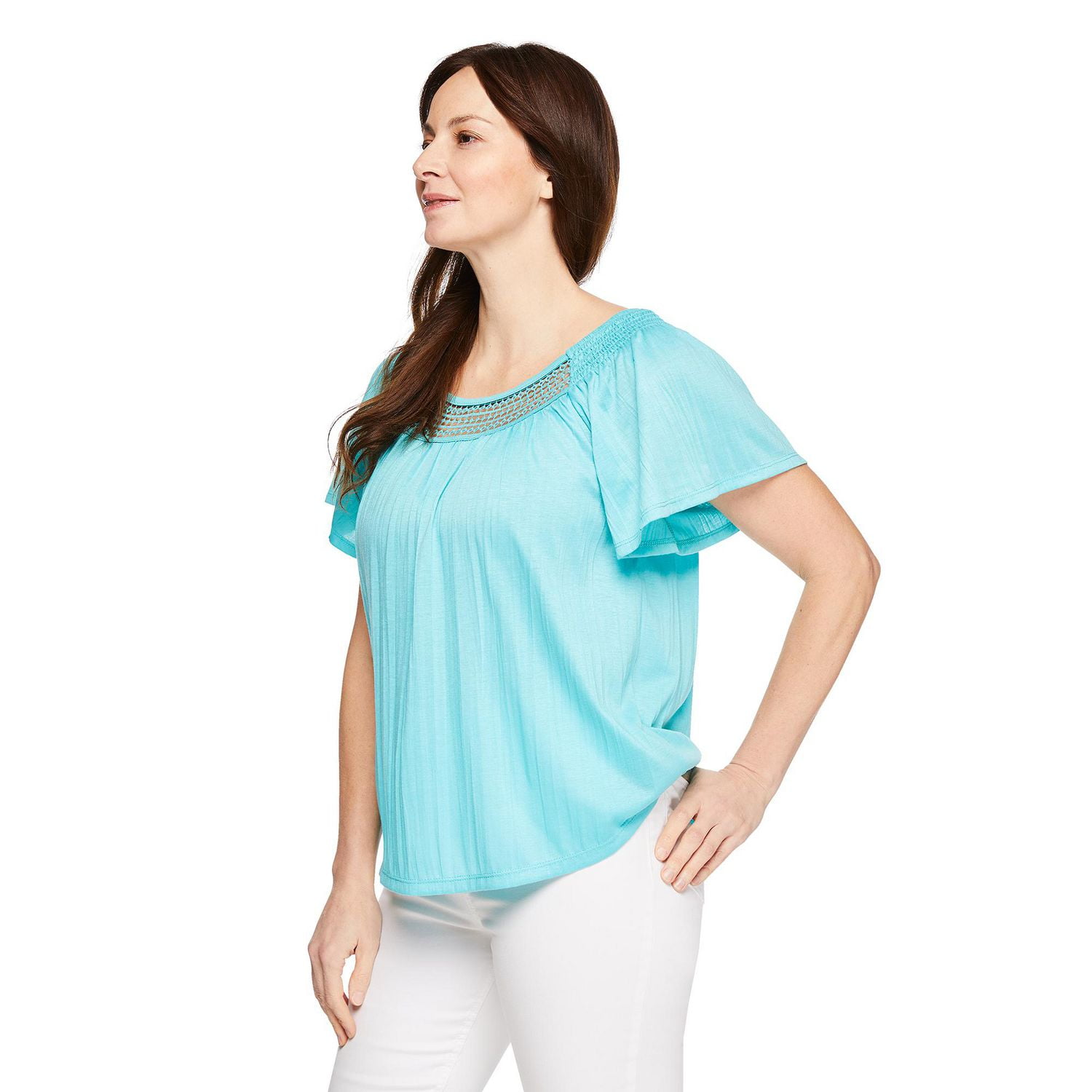 Haut paysan à smocks Iyla pour femmes