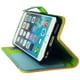 Étui portefeuille d'Exian pour iPhone 6 Plus - bleu, vert et orange – image 4 sur 4