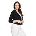 thumbnail image 2 of Iyla Women's Elbow Sleeve Knit Shrug, 2 of 6