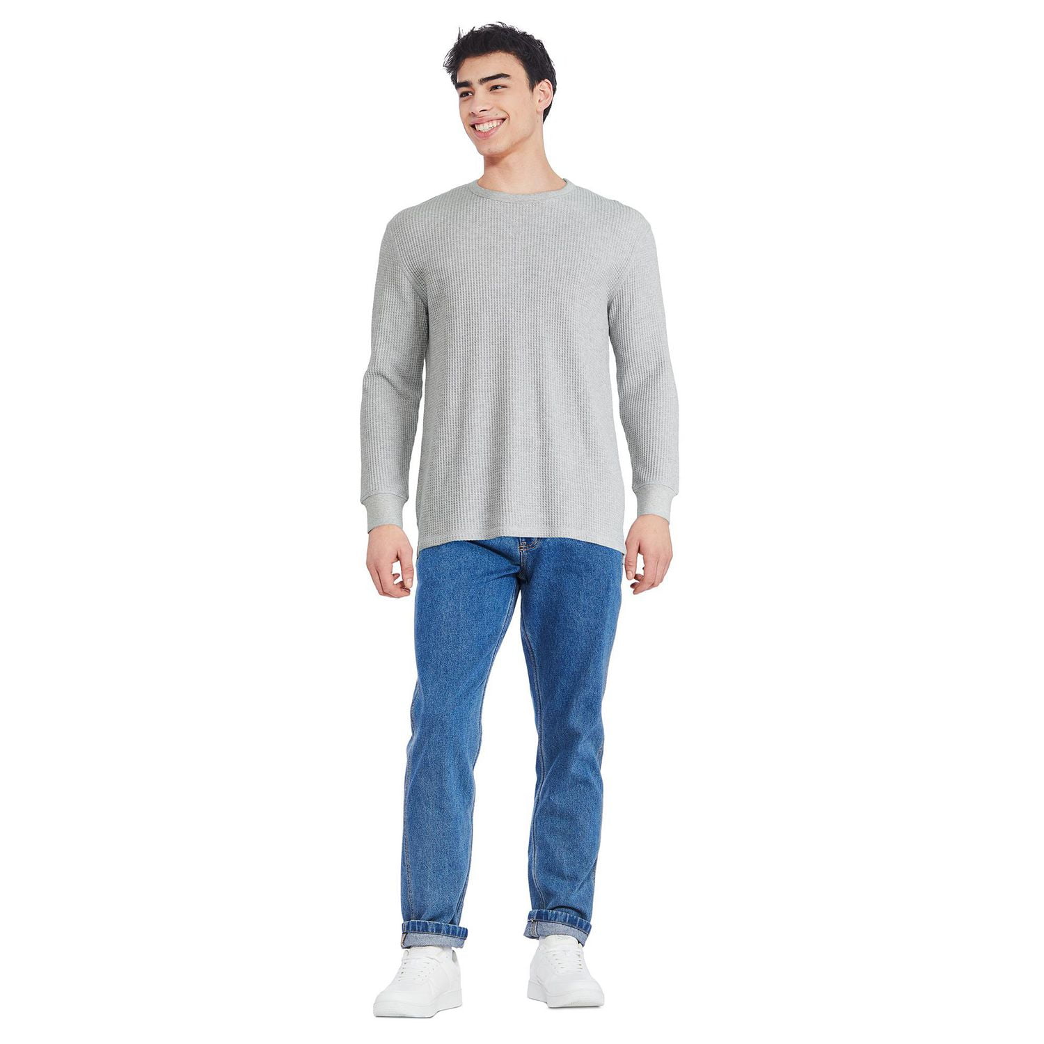 Chandail à encolure ras du cou motif gaufré George pour hommes Tailles P-TTG