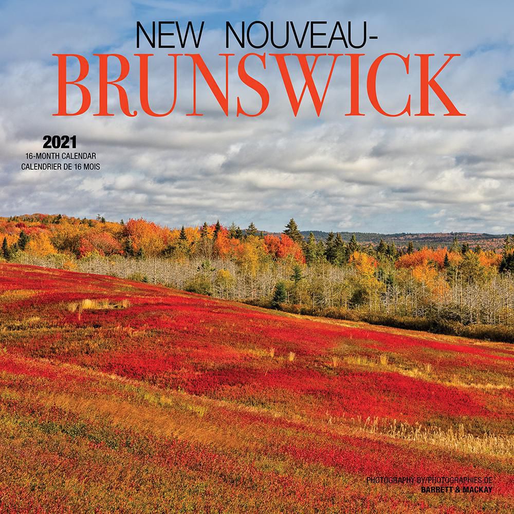 New Brunswick 2021 12 x 12 Inch Monthly Square Wall Calendar by Wyman