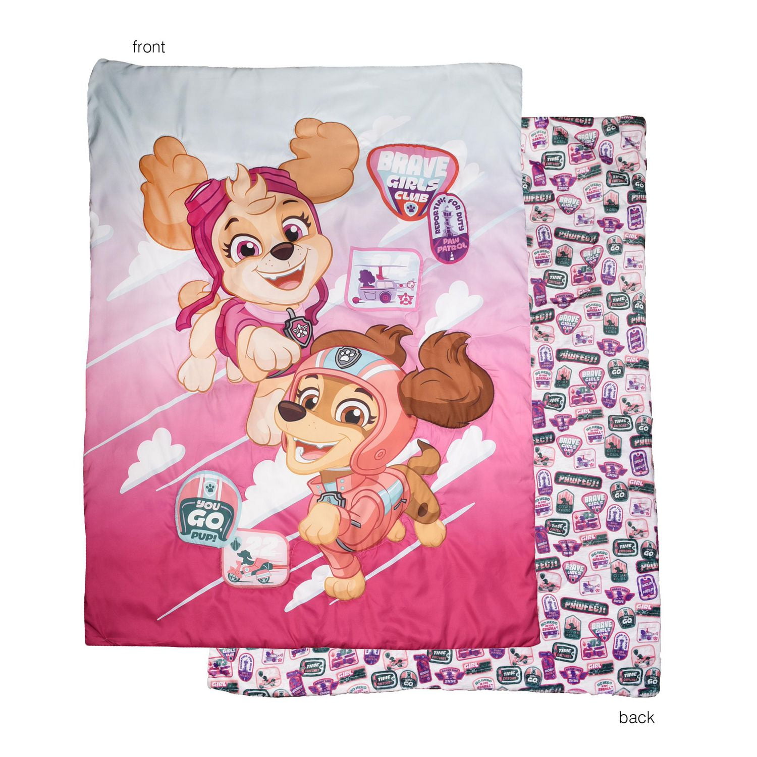 Paw Patrol Skye 3 Piece Toddler Bedding Set