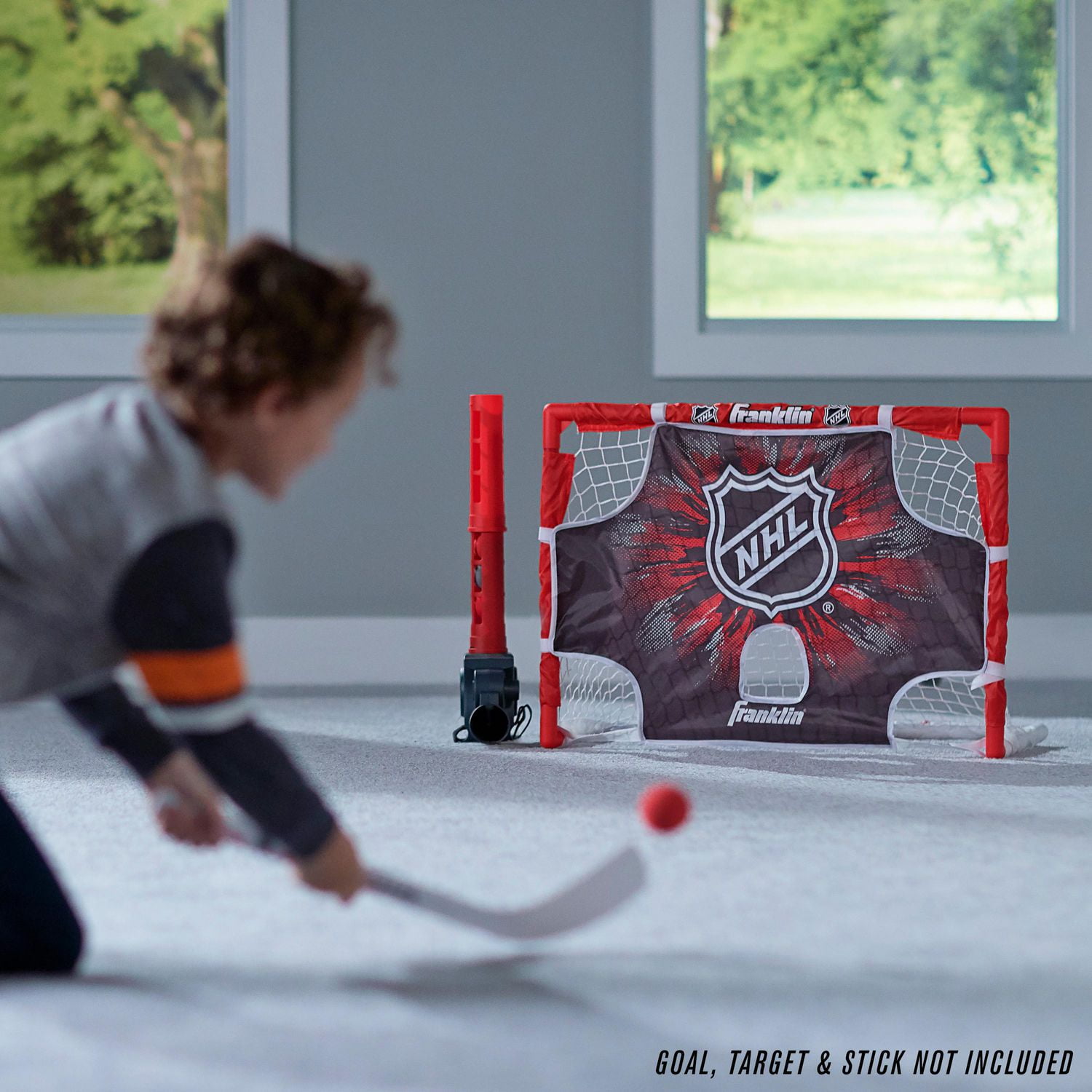 Franklin Sports NHL® Mini Hockey Passer with 10 Balls 