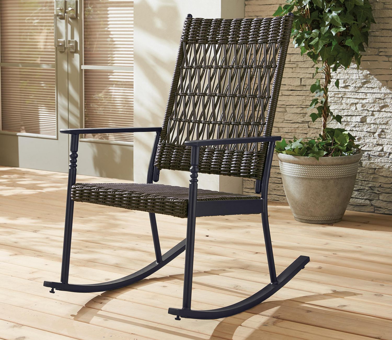 Rocking Chairs Mainstays Wicker Rocking Chair | Walmart Canada