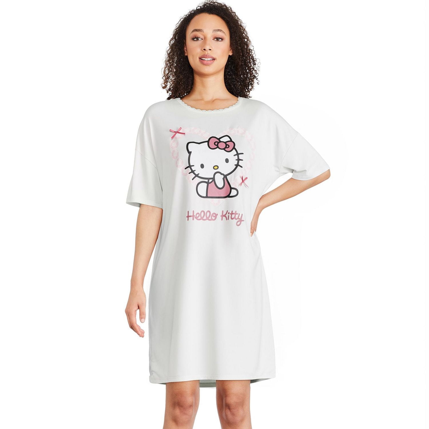 Chemise de nuit My Melody et Kuromi Hello Kitty pour femmes