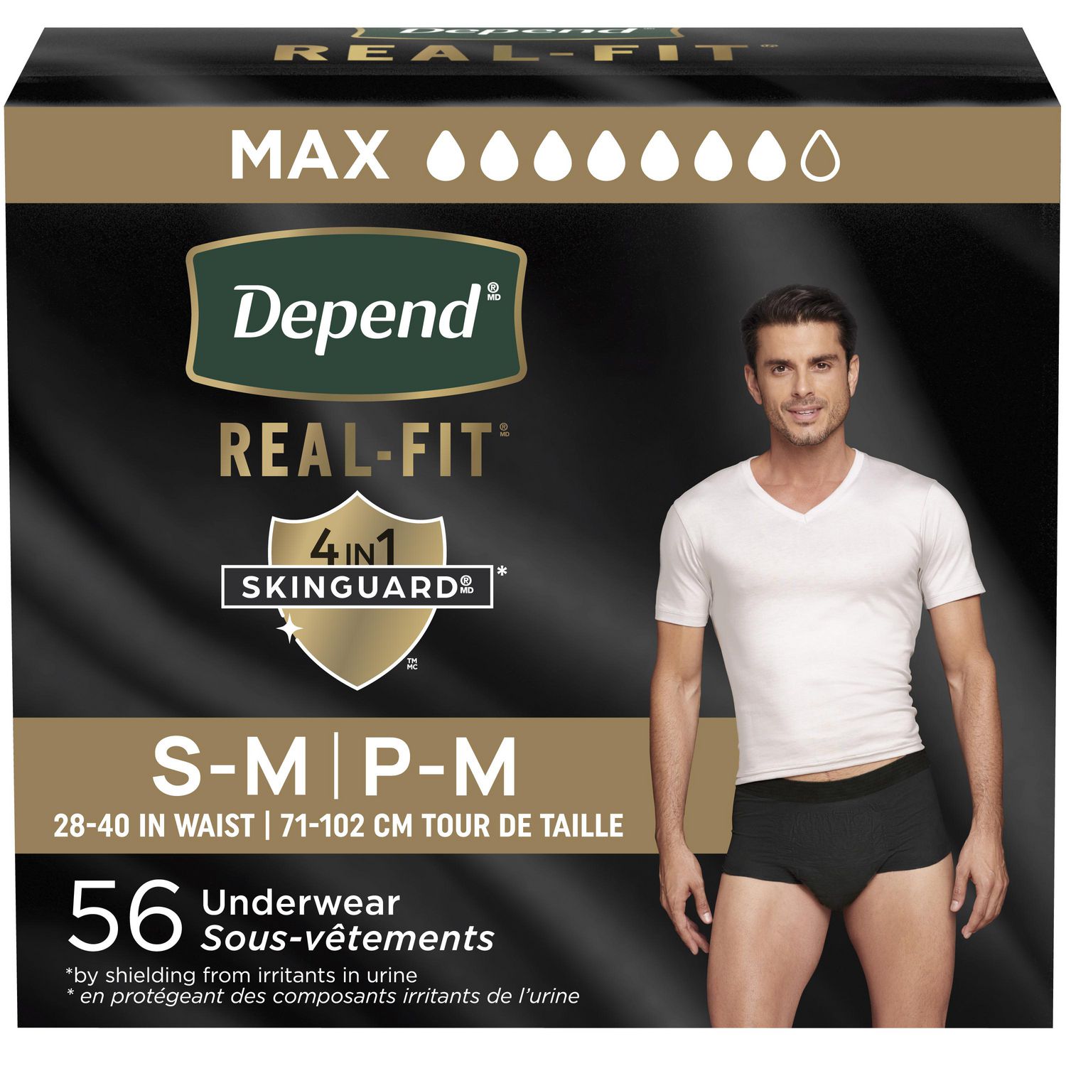 Depend Real Fit Incontinence Underwear for Men, Maximum Absorbency