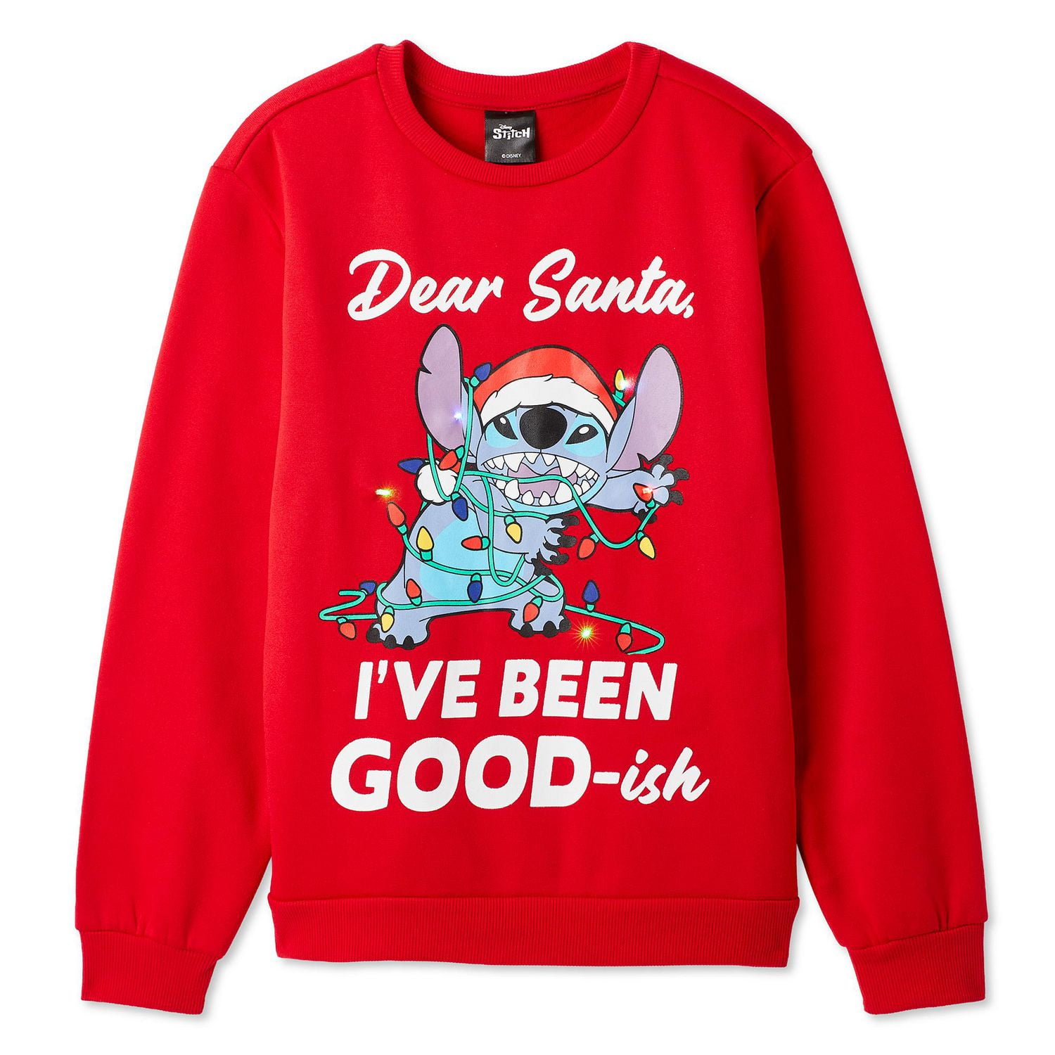 Coton ouaté lumineux des fêtes Stitch Disney pour garçons