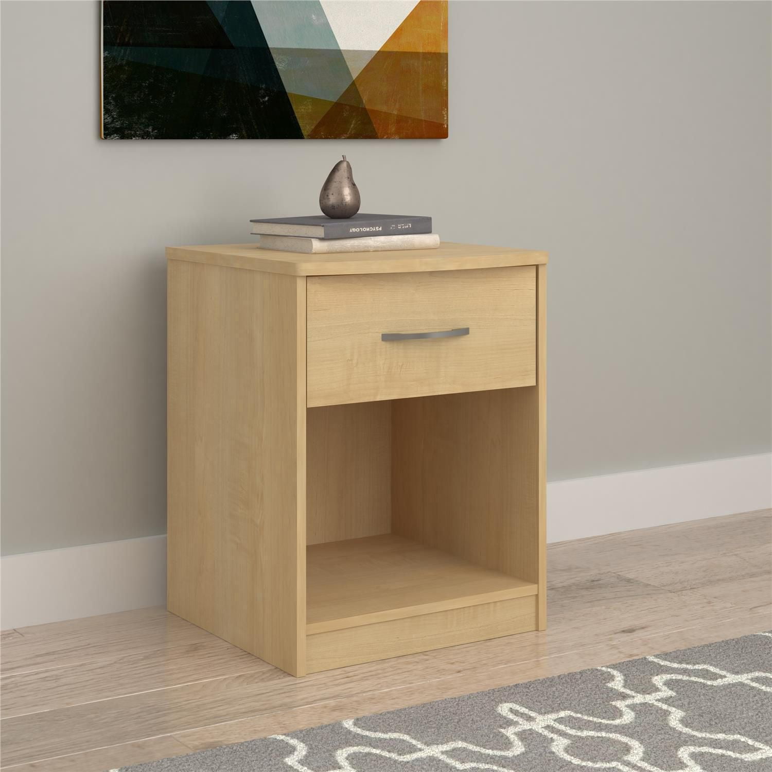 Berkson Nightstand Natural Walmart Canada