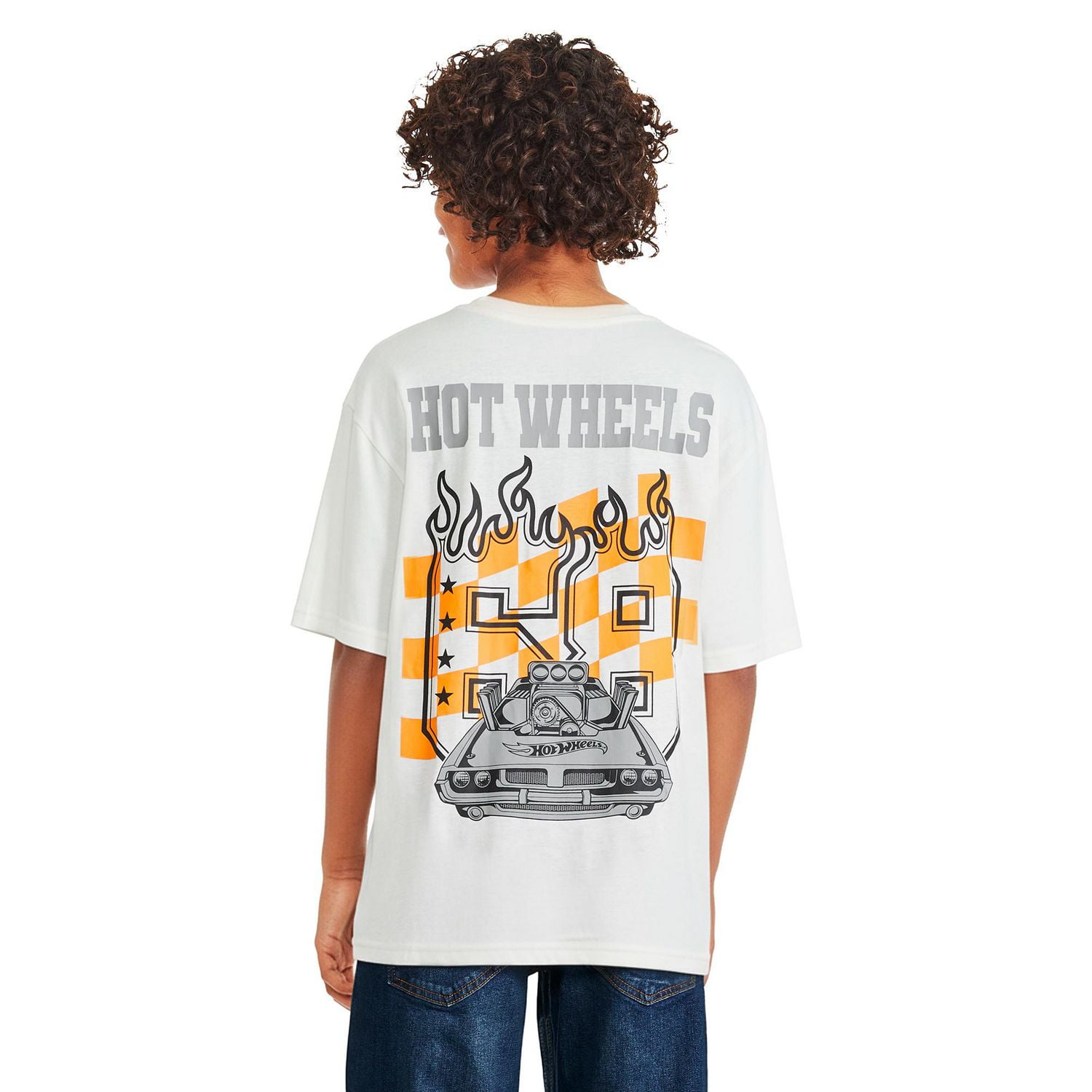 T-shirt à imprimé graphique Hot Wheels pour garçons