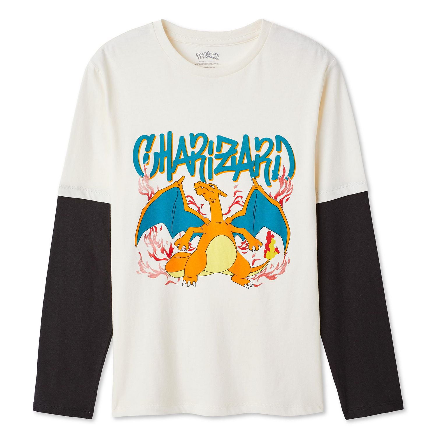 T-shirt à manches longues trompe-l’œil Pokémon pour garçons