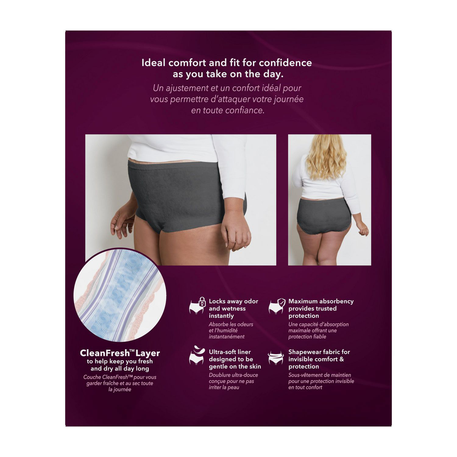 Depend Silhouette Disposable Underwear Female Waistband Style X-Large,  54219, 18 Ct, 18 ct - Ralphs