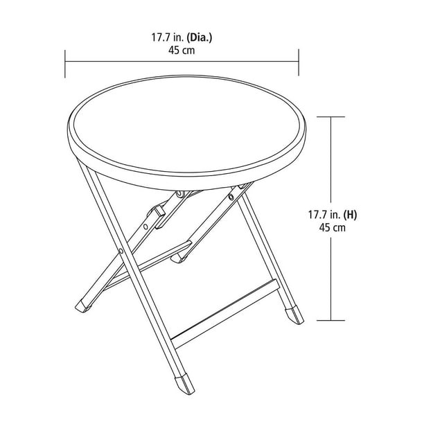 Table d’appoint pliante de hometrends