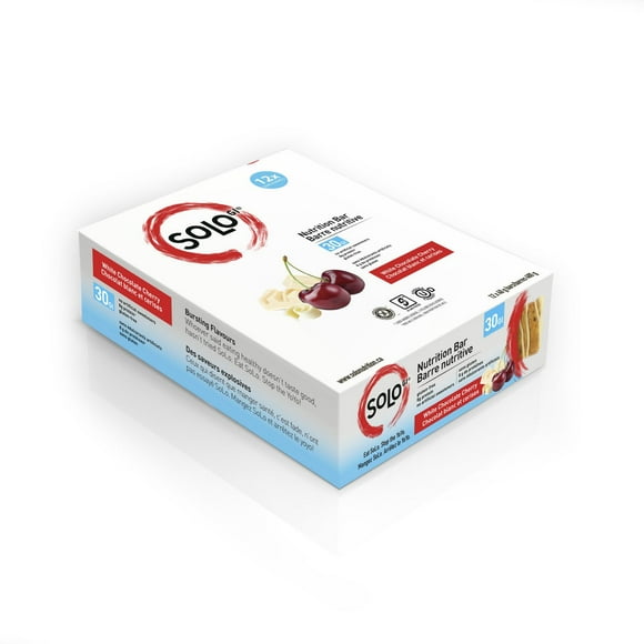 White Chocolate Cherry SoLo GI® Low Glycemic Nutrition & Energy Bar