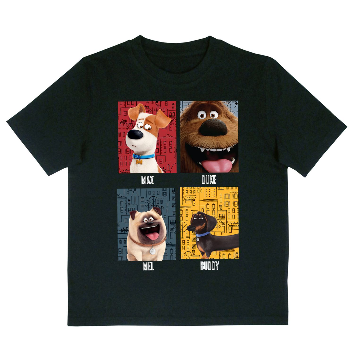 Boys The Secret Life of Pets T Shirt Top Tee Manches Courtes Coton Âges 4-10 Ans