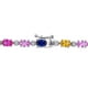 Bracelet tennis Miabella avec 10 1/4 carat PBT de multi couleur saphir synthétique en argent sterling – image 2 sur 4