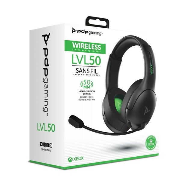 PDP 048-025-NA-BK Gaming LVL50 Wireless Stereo Gaming Headset for Xbox One  
