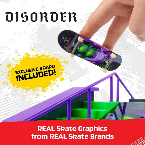 Tech Deck, Nyjah Rail Shredder Skatepark, X-Connect Park Creator, Coffret  rampe personnalisable avec fingerboard exclusif, jouet pour enfants à  partir de 6 ans Tech Deck Coffret rampe 