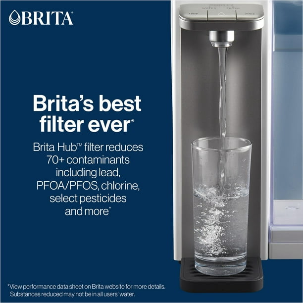 Brita Filtre de rechange pour système de filtration d'eau sur robinet de  Brita, blanc (1 u
