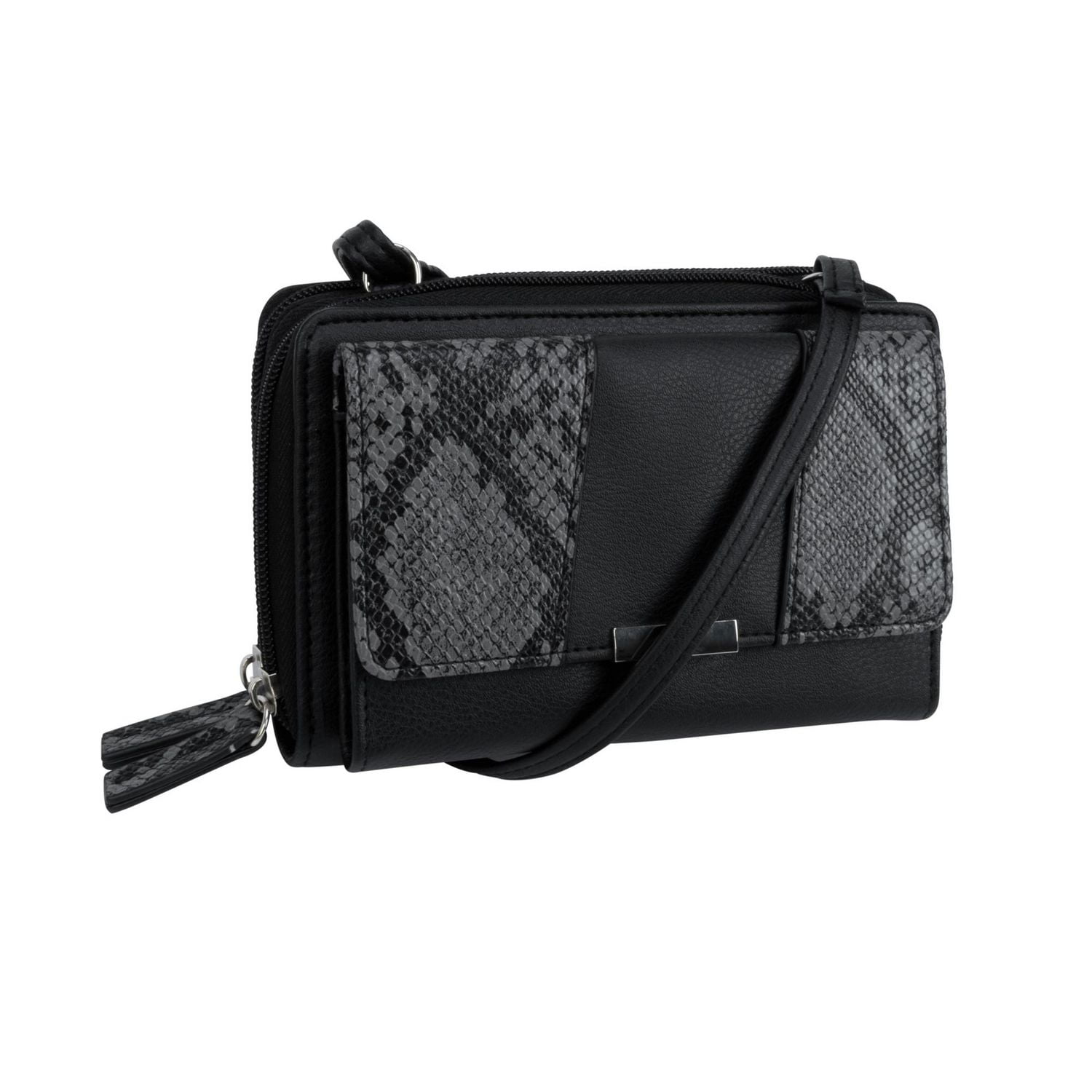 Time And Tru Katie Double Zip Around String Wallet, Zip-around string wallet.