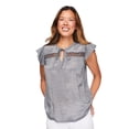thumbnail image 1 of Iyla Women's Flutter Sleeve Blouse, 1 of 6