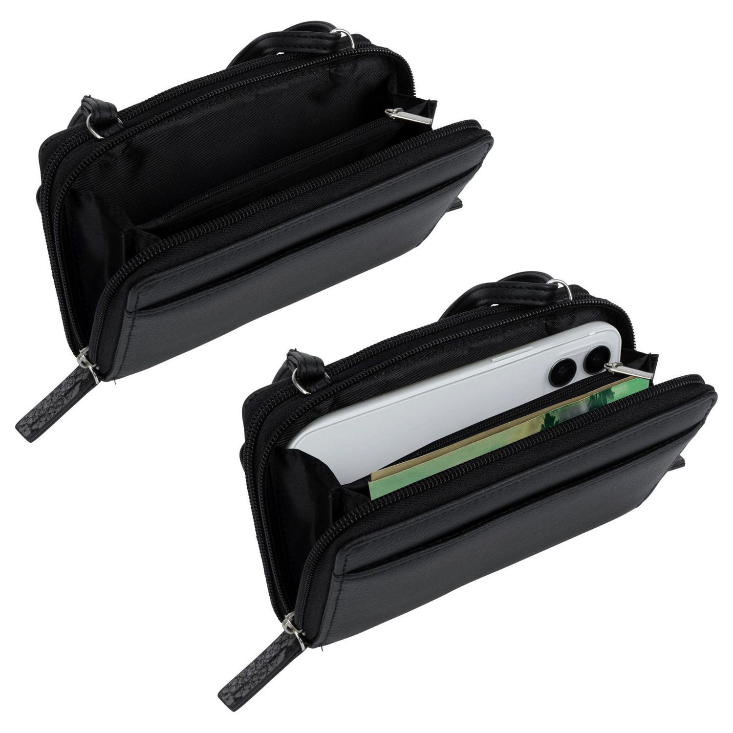 Time And Tru Katie Double Zip Around String Wallet, Zip-around string wallet.