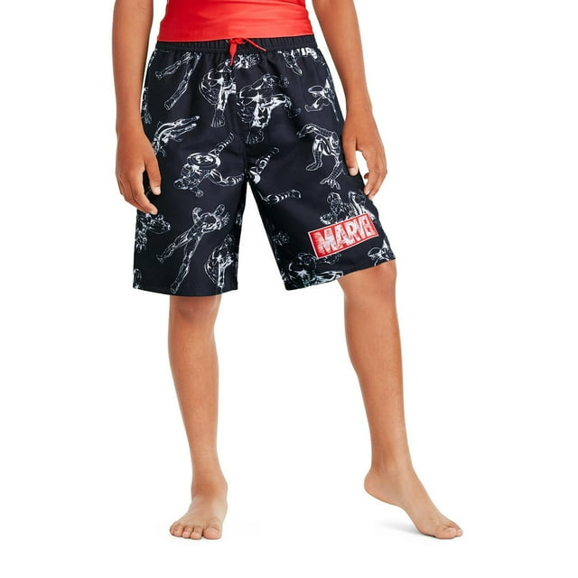 Short de bain imprimé Marvel pour garçons