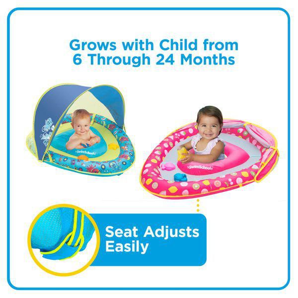 Canopy　Mermaid　and　Grow-With-Me　SwimSchool　with　Babyboat　Toys