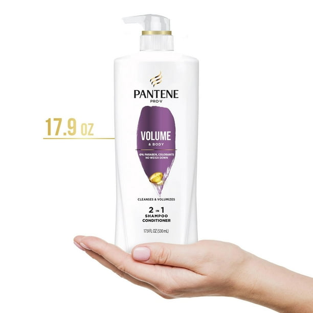 Pantene Volume Shampoo for Fine Hair, Volume & Body, Safe for Color-Treated  Hair, 530 ml : : Beauty