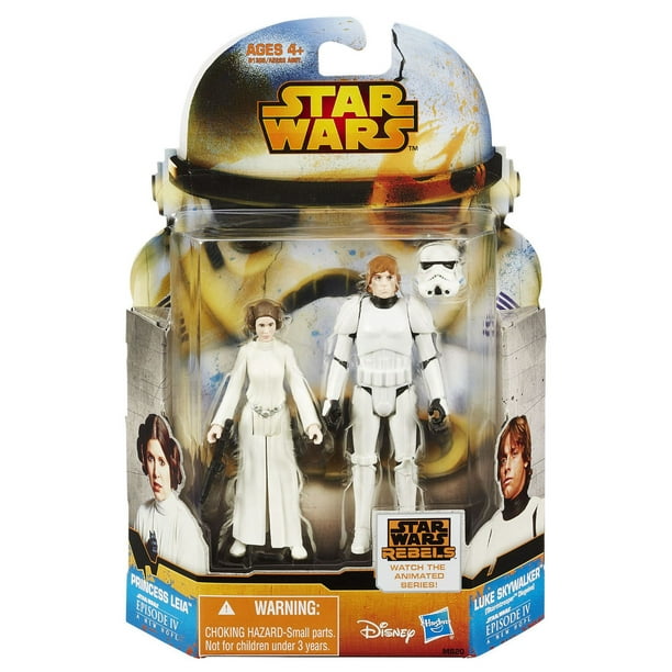 Star Wars Série Mission - Ensemble Luke Skywalker (déguisement de stormtrooper) et princesse Leia