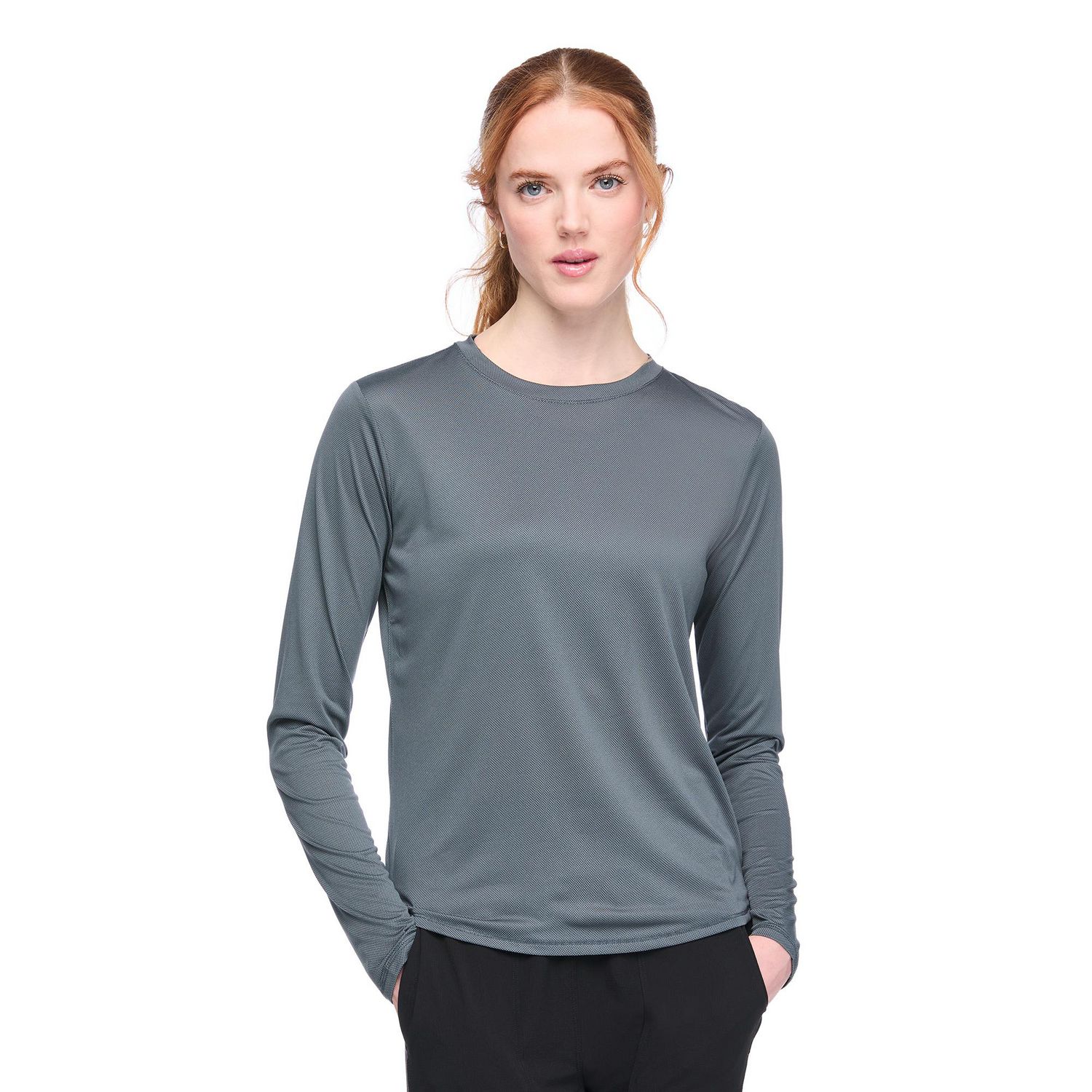 T-shirt à manches longues Athletic Works pour femmes