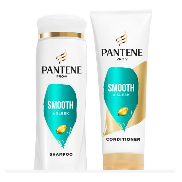 Pantene Smooth & Sleek 72 HR Smoothness Shampoo DUAL PACK SH/CN, 1 Kit