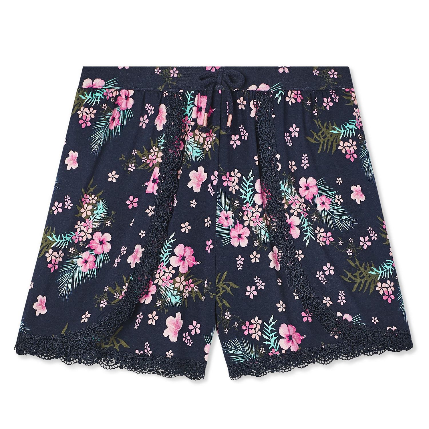 George Girls' Lace Trim Shorts | Walmart Canada