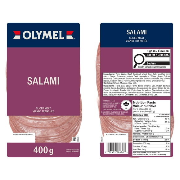 Olymel Salami, Sliced Olymel Salami