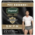 thumbnail image 1 of Depend Real Fit Incontinence Underwear for Men, Maximum Absorbency (Small/Medium and Large/Extra Large), 1 of 6