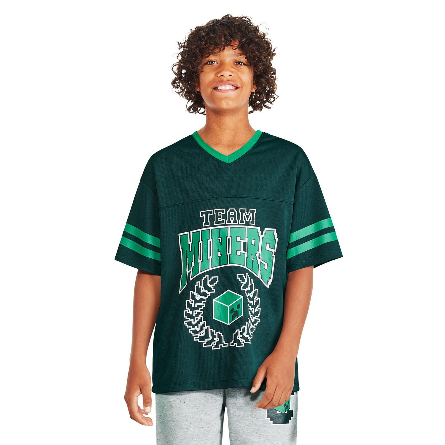 Minecraft Boys' Football Jersey T-Shirt