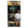 thumbnail image 2 of Depend Real Fit Incontinence Underwear for Men, Maximum Absorbency (Small/Medium and Large/Extra Large), 2 of 6
