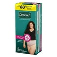 thumbnail image 2 of Depend Fresh Protection Adult Incontinence Underwear for Women, Disposable, Blush, L, 28 ct, 2 of 6