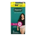 thumbnail image 3 of Depend Fresh Protection Adult Incontinence Underwear for Women, Disposable, Blush, L, 28 ct, 3 of 6