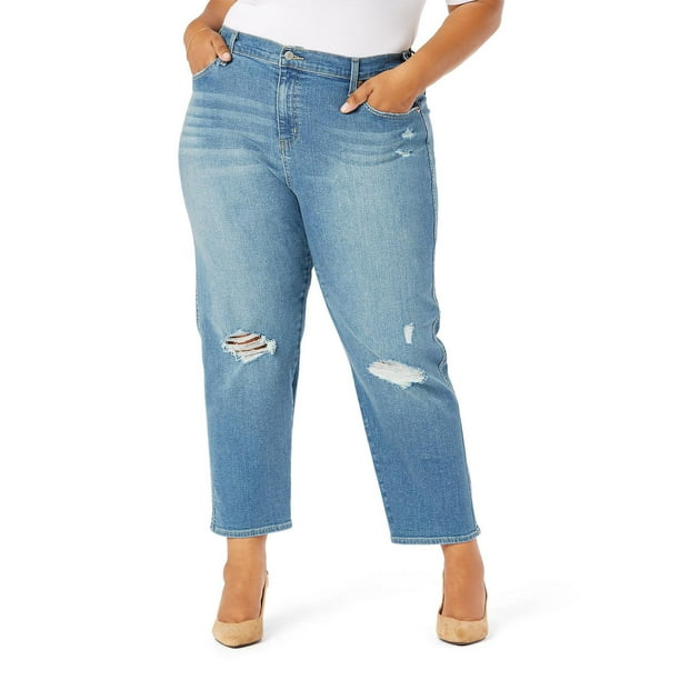 Signature by Levi Strauss & Co.™ Women's Plus Heritage High Rise Straight  Jeans 