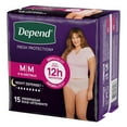 thumbnail image 3 of Depend Night Defense Adult Incontinence Underwear for Women, Overnight, Blush, S-XL, 3 of 6