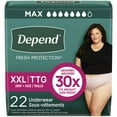 thumbnail image 1 of Depend Fresh Protection Adult Incontinence Underwear for Women, Disposable, Blush, L, 28 ct, 1 of 6