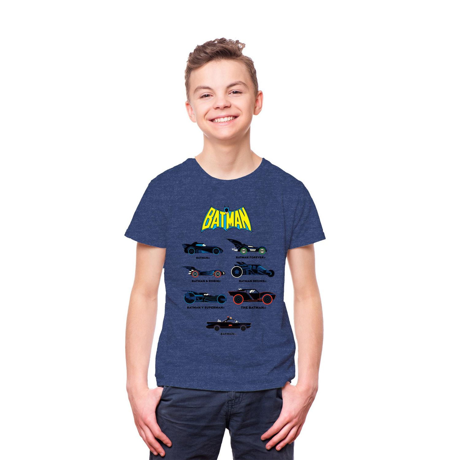 Batman Boys Movie Batmobile Short Sleeve T-Shirt