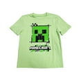thumbnail image 2 of Minecraft Boys Creeper Feature Short Sleeve T-Shirt, 2 of 4
