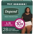 thumbnail image 1 of Depend Fresh Protection Adult Incontinence Underwear for Women, Disposable, Blush, L, 28 ct, 1 of 5