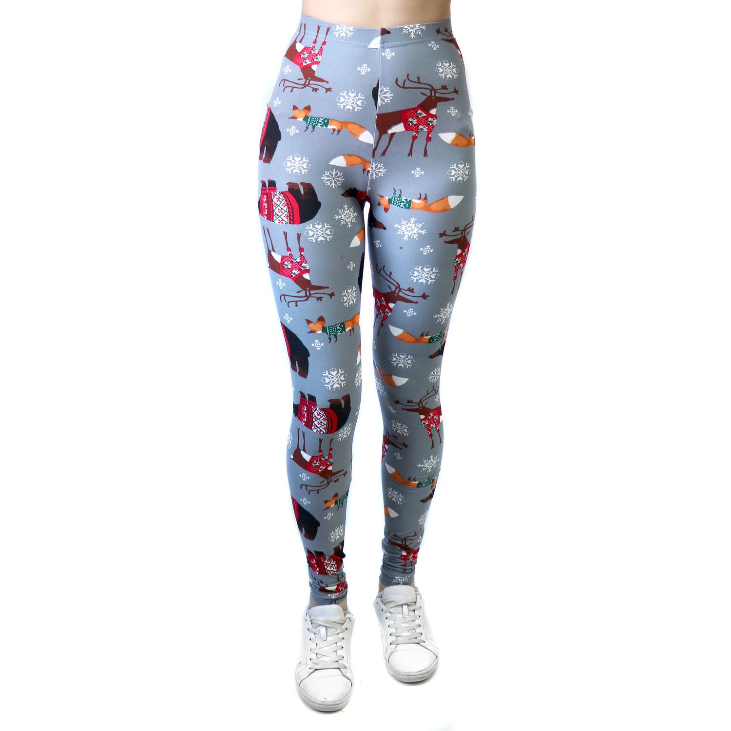 Ladies Nitrogen Brand Knitted Legging with Xmas Prints | Walmart Canada