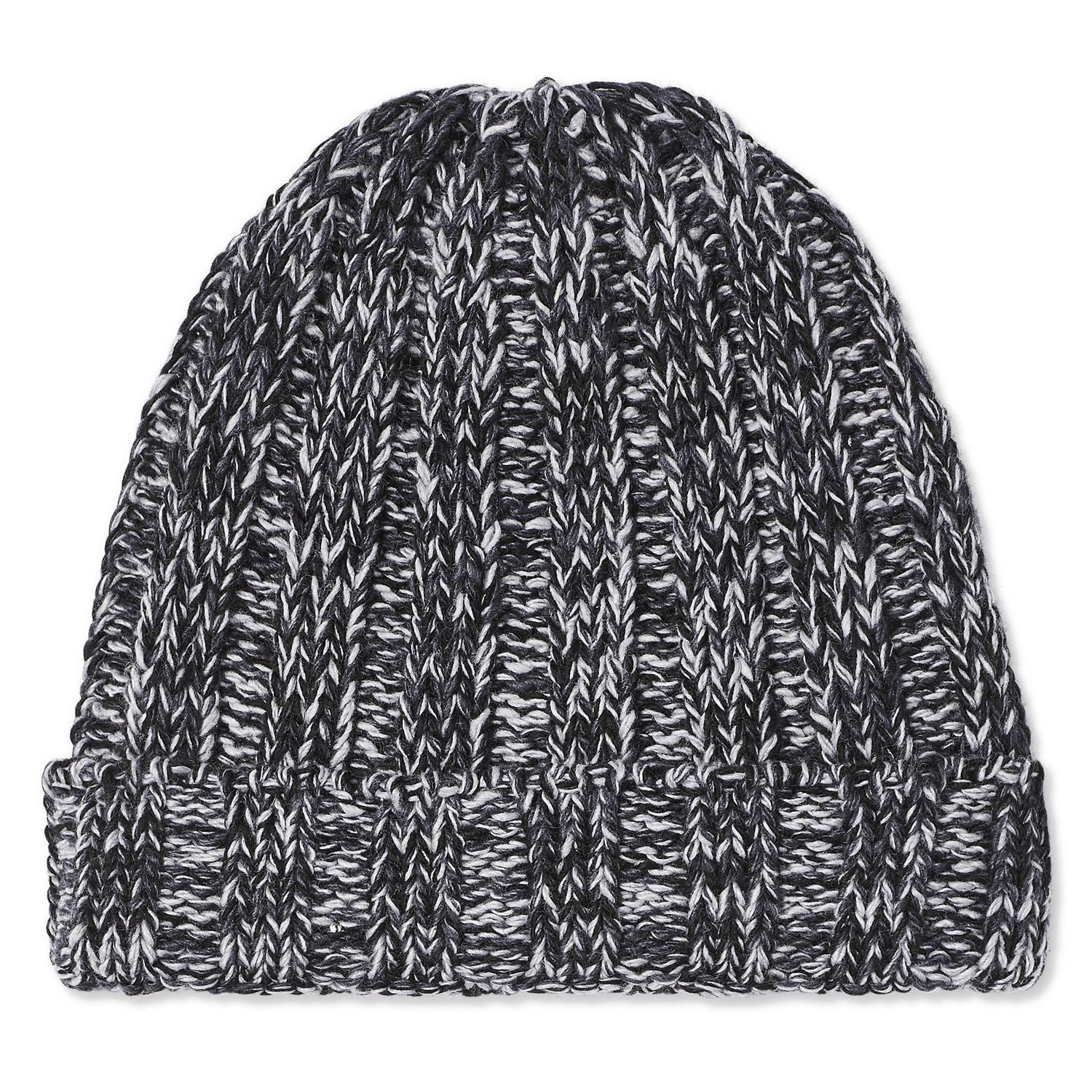 Tuque en maille torsadée avec revers George pour hommes