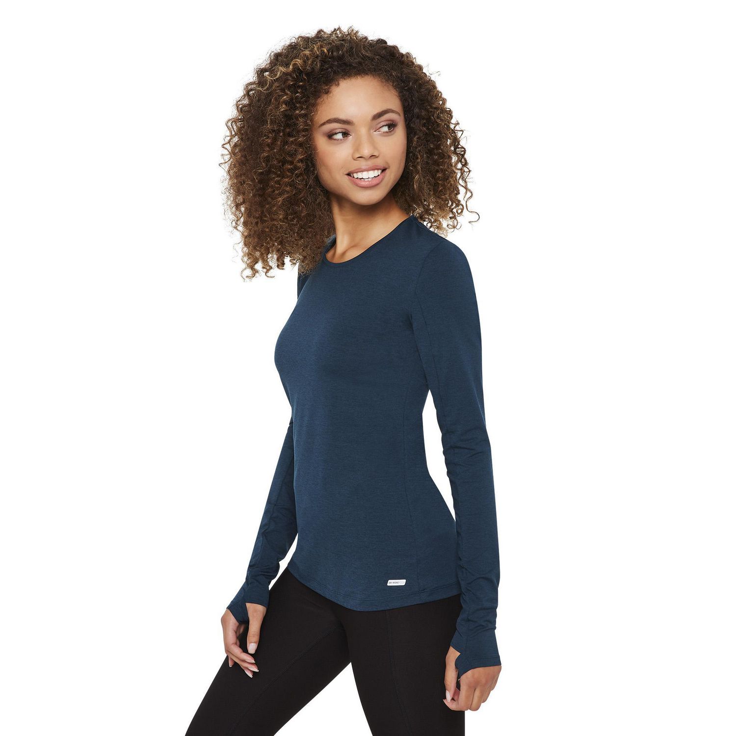 Athletic Works Women's Long Sleeve Workout Tee 