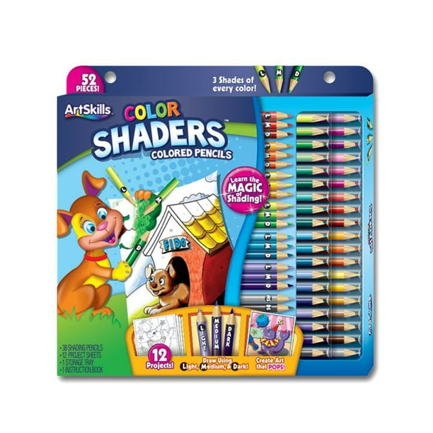 Ens. d'art ArtSkills crayons d'ombrage de couleurs
