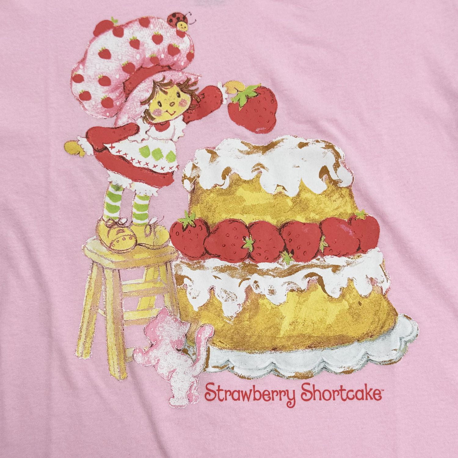 Strawberry Shortcake Ladies Topping Short Sleeve T-Shirt